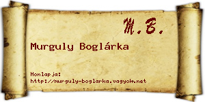 Murguly Boglárka névjegykártya