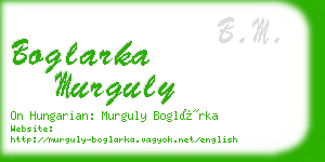 boglarka murguly business card